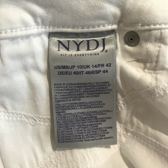 NYDJ Skinny Ankle Jeans Optic White - Picture 9 of 11